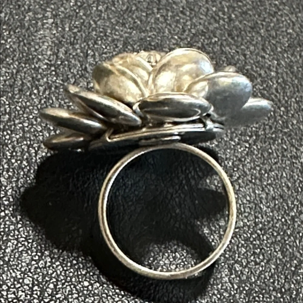Joan Rivers Silver-Tone Multi-petal Flower Vintage Ring